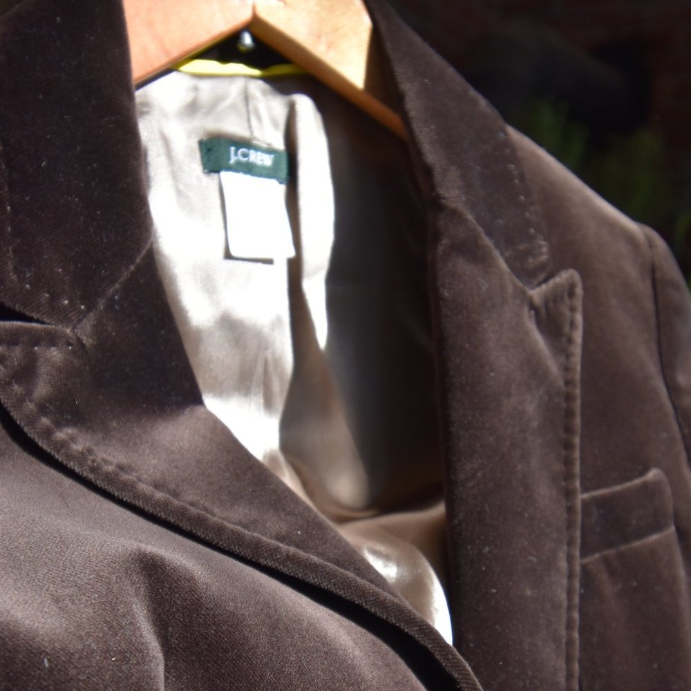 J Crew Velvet Blazer